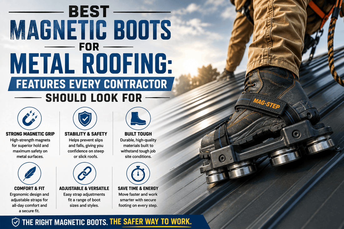 Best Magnetic Boots for Metal Roofing: Features Every Contractor Should Look For