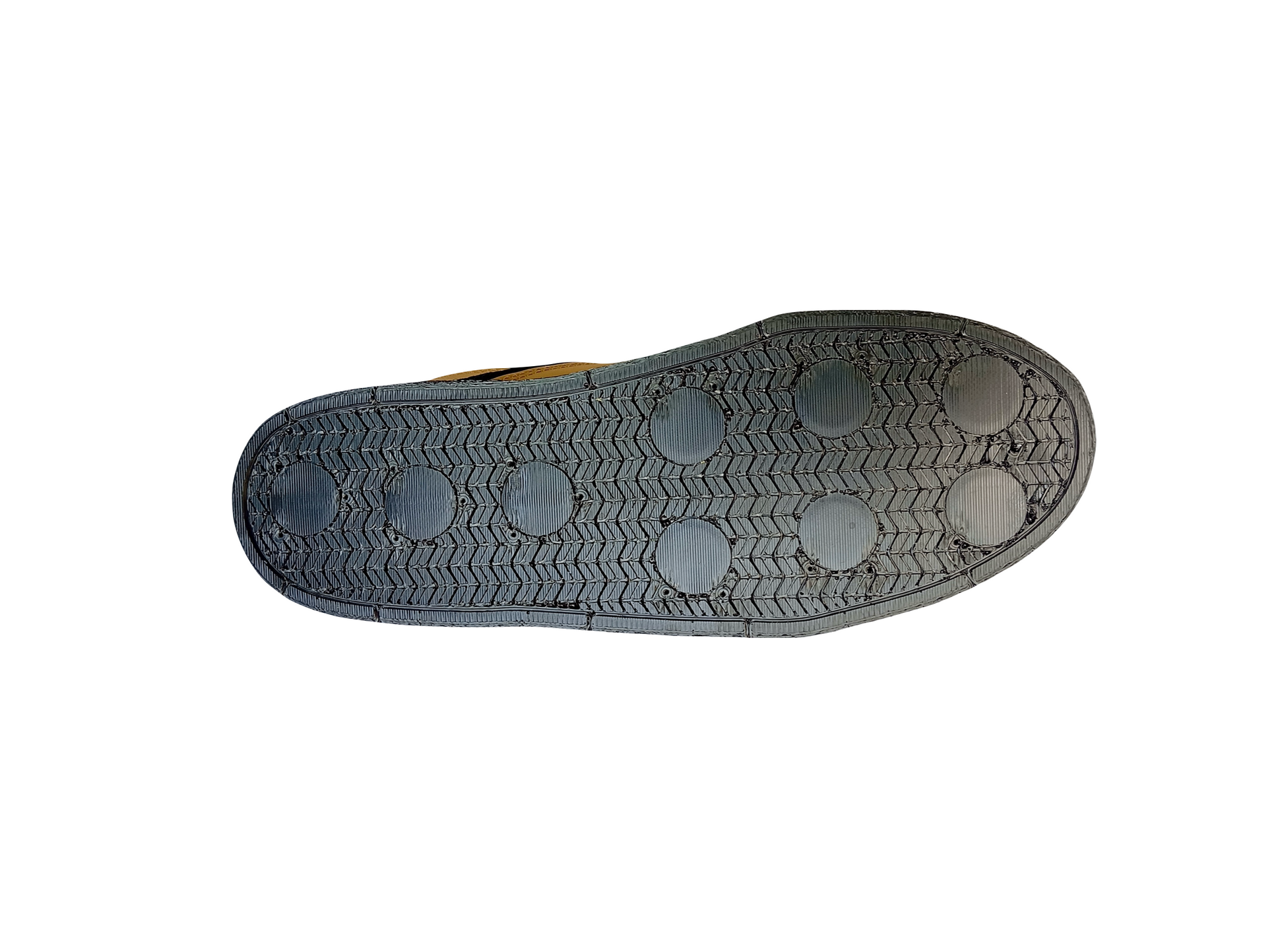 Close-up of the Salamander magnetic shoe from Navail. Magnet placements are visible between the threads