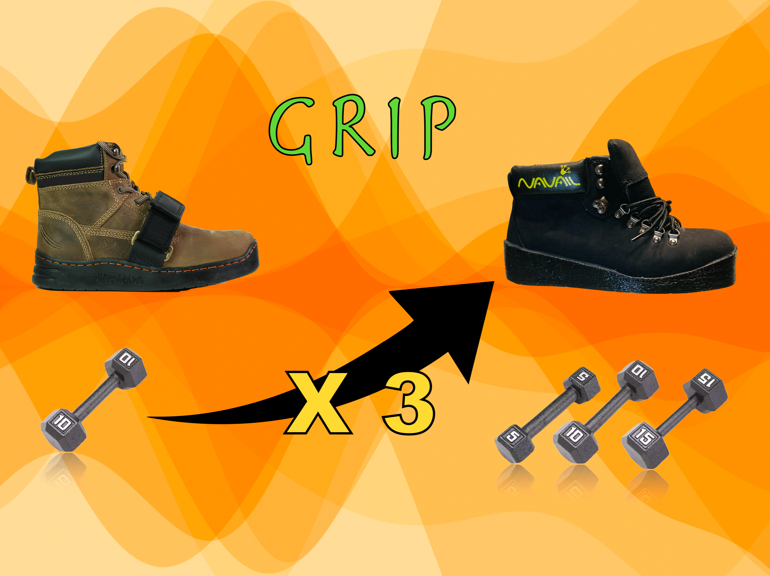 Load video: Traction comparison test between Steel Walker Boot II from Cougar Paw vs The Magnetic work boot from Navail. Navail magnetic footwear has a traction tree times higher than that of the Steel Walker boot II from Cougar Paw. This extra grip is most useful on steel or galvanized steel where better grip leads to added safety. With greater grip, you can walk on steep roofs with greater confidence and less effort. Buy a pair of Navail Magnetic boots for your crew and see how they can move lightly and easily